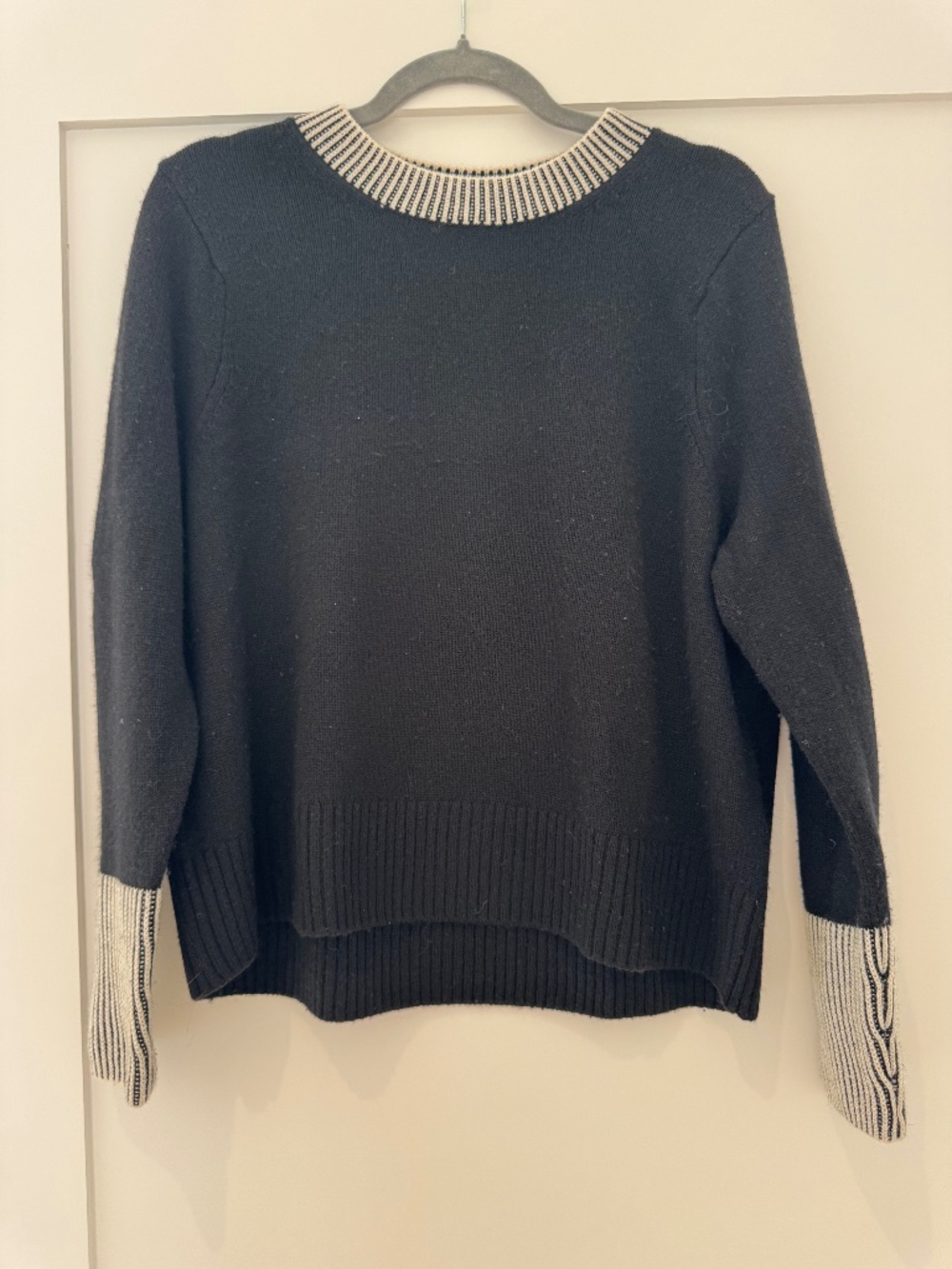 Summersalt - The Coziest Cashmere Crew - Sea Urchin & White Sand - S